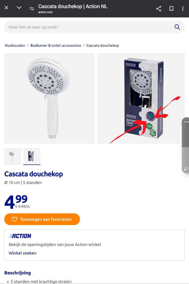 SvdVoorn's tweet photo. @ActionNederland ik kan nergens vinden waar het waterbesparingsfiltertje geplaatst moet worden. Hoezo dan 😒? https://t.co/W9feJSChA9