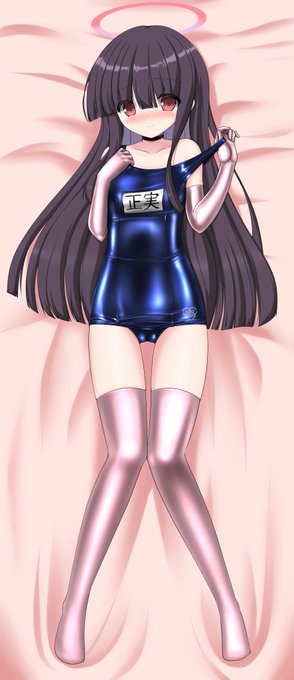 ぴっちりスク水正実モブちゃんです(*'ω`*) 旧スクール水着も似合いそうだったので着せてみました