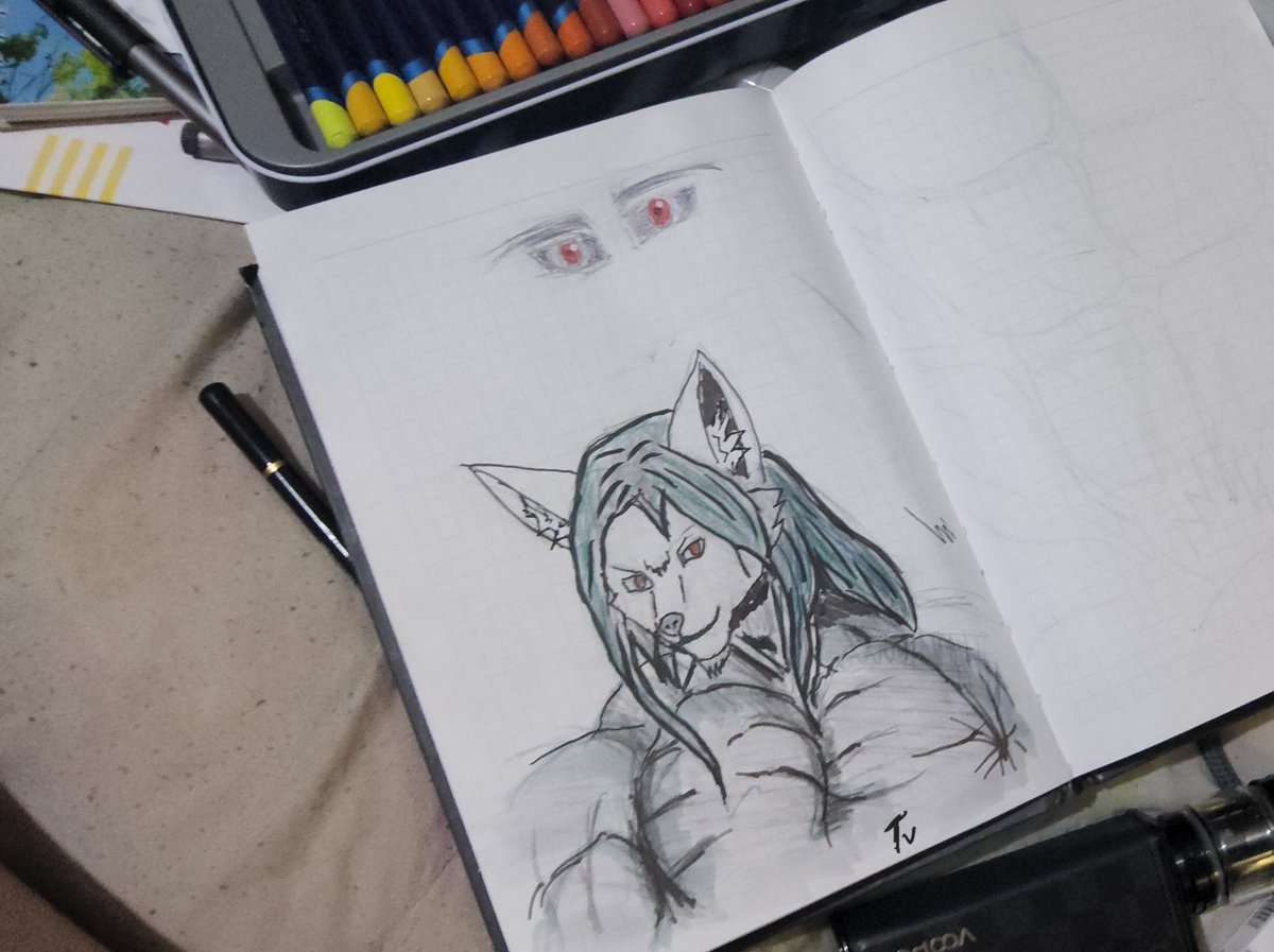 TridmyV's tweet photo. you're sitting at work, working, trying to restore a crashed postgres database.
And then such a handsome guy comes to mind and says “Bro, you think too much about muscular foxes :3”
#character #SFV #drawing #fox #anthroart #furry #furryartwork #sredded #muscleart #foxboy #scetch https://t.co/YaUNnK9Hyl