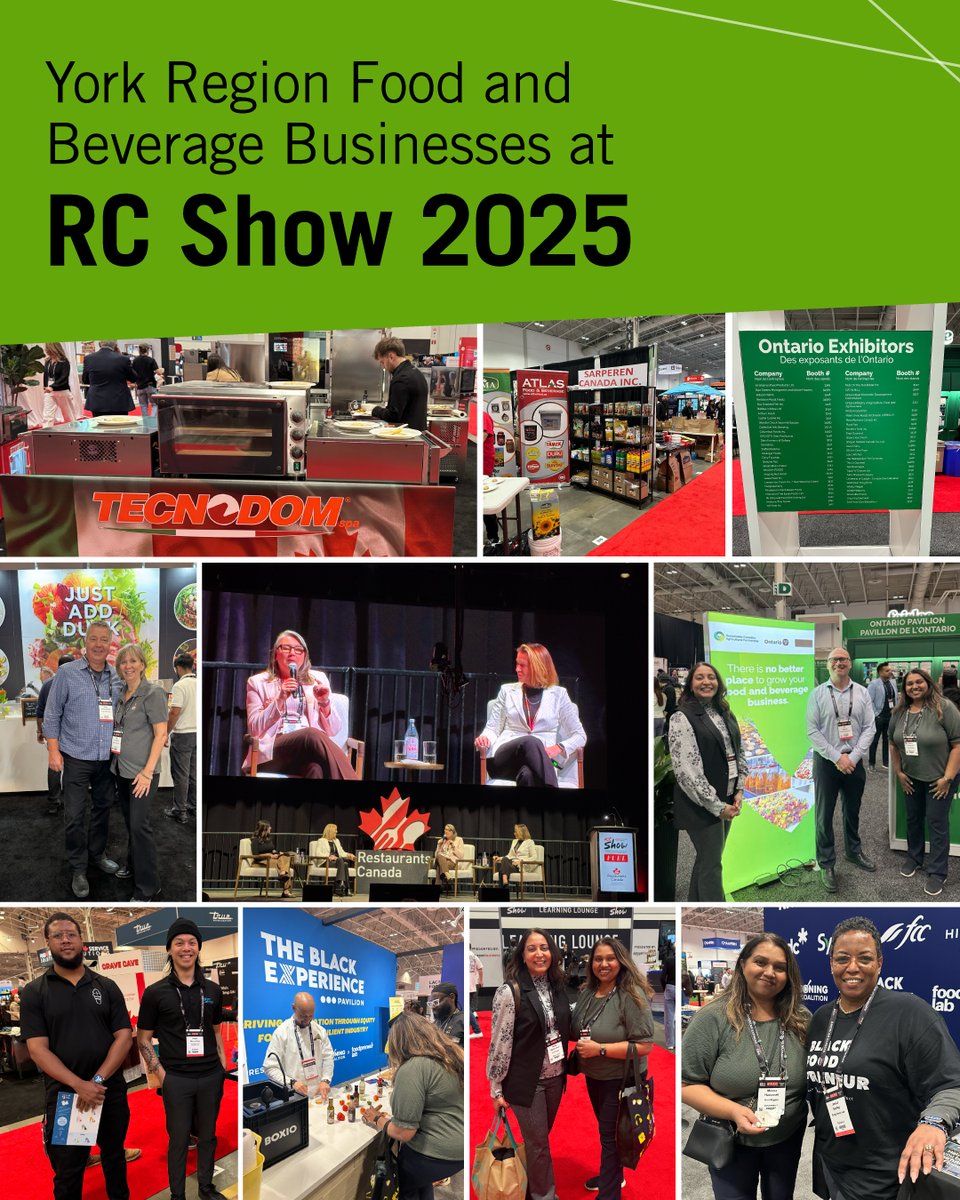 York Link | York Region Economic Development (@yorklink) on Twitter photo Yesterday our team was at <a href="/RestaurantsCA/">Restaurants Canada</a> #RCShow 2025, making business connections and promoting York Region's vibrant and thriving agricultural & agri-food sector, which supports 67,000 jobs and is home to the fourth-largest food and beverage processing hub in Canada. Yesterday our team was at <a href="/RestaurantsCA/">Restaurants Canada</a> #RCShow 2025, making business connections and promoting York Region's vibrant and thriving agricultural & agri-food sector, which supports 67,000 jobs and is home to the fourth-largest food and beverage processing hub in Canada.