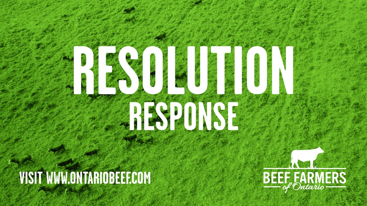 BFO responds to resolution 25-07, which calls on BFO to keep Ontario's Risk Management Program a top priority as a highly effective tool to mitigate risk within the beef sector. Read here: ontariobeef.com/policy-issues/…