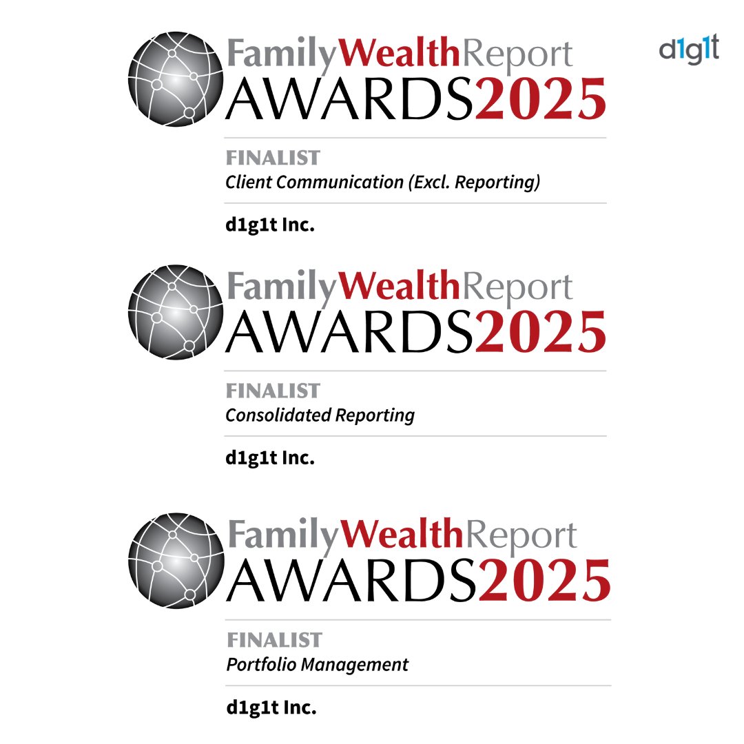 d1g1t has been named a finalist in the 12th Annual Family Wealth Report Awards 2025 in three categories: Client Communication, Consolidated Reporting, and Portfolio Management! #wealthmanagement d1g1t.com/resources/blog…