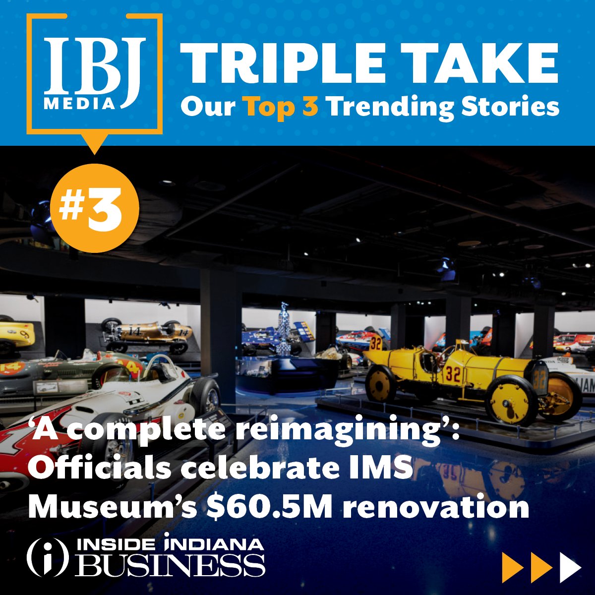 Don’t miss this week’s IBJMedia Triple Take! Your quick hit of 3 must-read stories from The IndianaLawyer, IBJ, and Inside INdiana Business.

The Indiana Lawyer:
ow.ly/KF9o50VxNcT

IBJ:
ow.ly/bhAh50VxNcS

Inside INdiana Business:
ow.ly/u8Ml50VxNcU