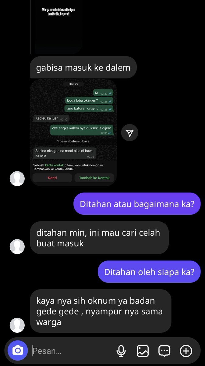 LBHBandung's tweet photo. Perbantuan medis untuk warga Sukahaji dari warga sipil kota Bandung ditahan tidak bisa masuk kedalam lokasi evakuasi!! https://t.co/liKai6YLiV