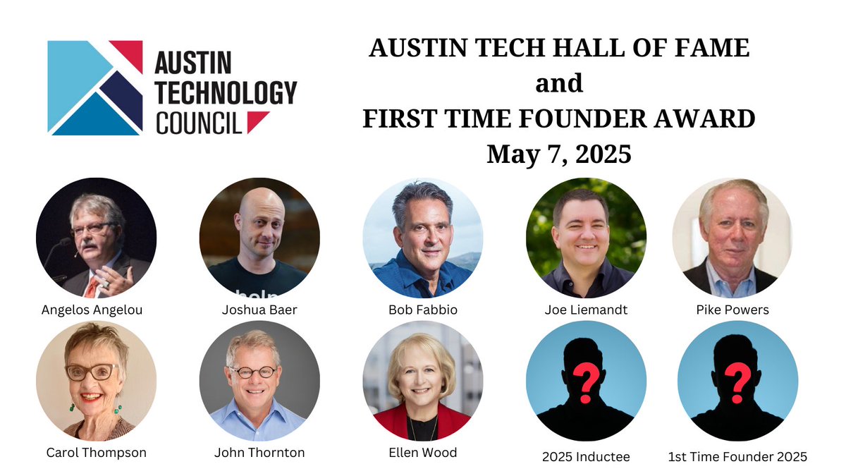 ATCouncil's tweet image. We are thrilled to announce the 2nd year (of our 8 year launch) of the Austin Tech Hall of Fame. #austintech
