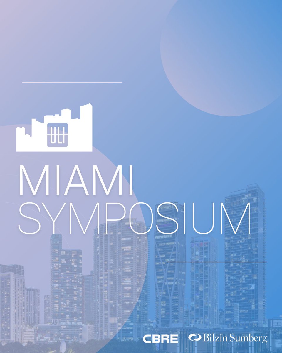 🌟 Tomorrow, the ULI 2025 Miami Symposium opens its doors — a premier gathering of visionary minds forecasting and shaping the future of South Florida’s real estate landscape.  

Visit on.uli.org/F1IF50VxNwk for more. 

#ULIMiamiSymposium