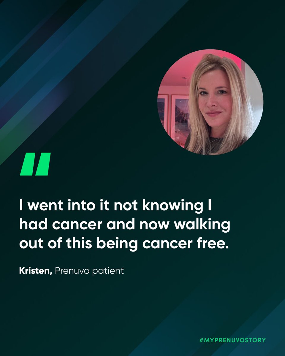 For Prenuvo patient Kristen, a sporadic headache led her to half-jokingly suggest a scan: “Let’s do this scan and see if I have a brain tumor.” Instead, the scan revealed a complex kidney cyst—later diagnosed as clear-cell renal cell carcinoma—that blood tests hadn't detected. “I