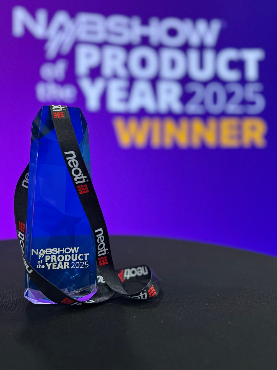 neotilive's tweet image. Back-to-Back Champions! 🏆🏆
We’re thrilled to announce that Neoti has won NAB Product of the Year for the second year in a row at @NABShow 2025!

Let’s keep raising the bar. 🚀
#NeotiDifference #NABWinner #LEDInnovation #BroadcastTech #ProAV #TrustedTechnology #LED #NAB2025