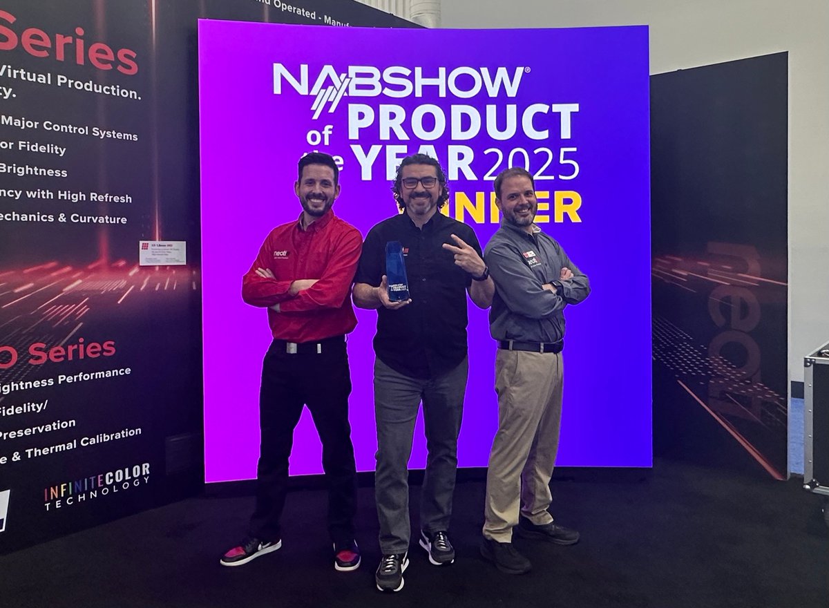 neotilive's tweet image. Back-to-Back Champions! 🏆🏆
We’re thrilled to announce that Neoti has won NAB Product of the Year for the second year in a row at @NABShow 2025!

Let’s keep raising the bar. 🚀
#NeotiDifference #NABWinner #LEDInnovation #BroadcastTech #ProAV #TrustedTechnology #LED #NAB2025