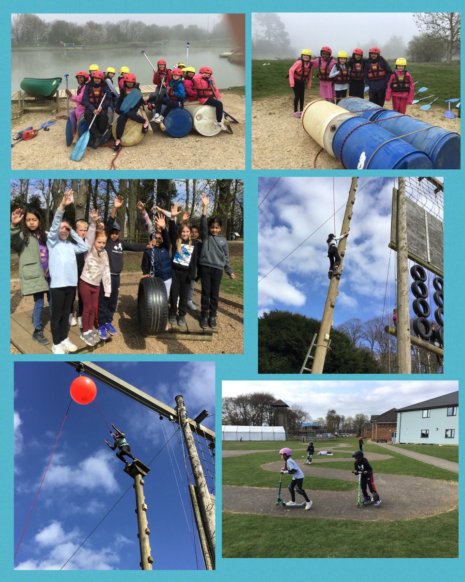 Group 1 have had such fun raft building (and swimming!), problem solving, scooting and the trapeze!