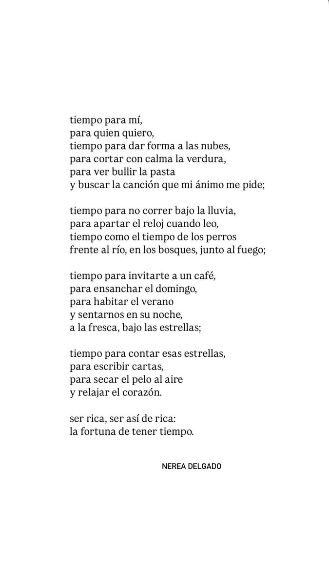 La fortuna de tener tiempo:
