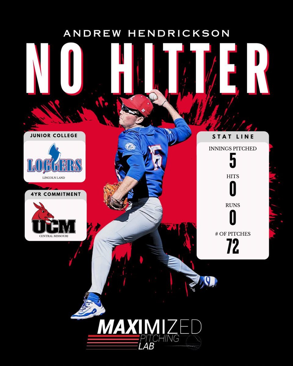 No-No‼️

Big shoutout to #MPLAthlete <a href="/Andrewhendy24/">Andrew Hendrickson</a> for throwing 5 hitless innings in a 10-0 win on Monday