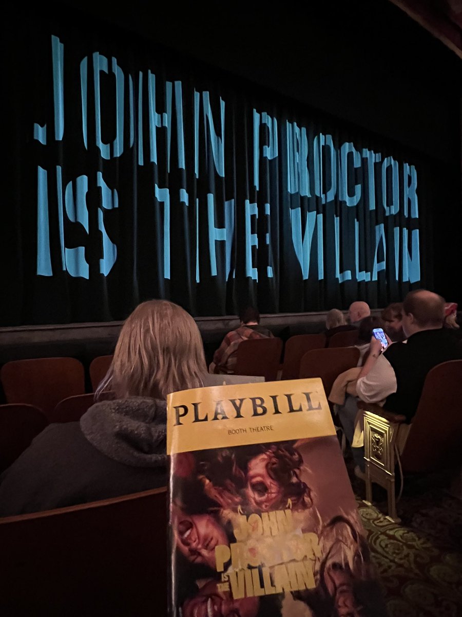 Y’all. <a href="/johnproctorbway/">john proctor is the villain</a>. Holy SHIT. I am reeling. Haven’t left a show feeling like this in ages (and I see a lot of shows). Get tickets while you still can because wowowow