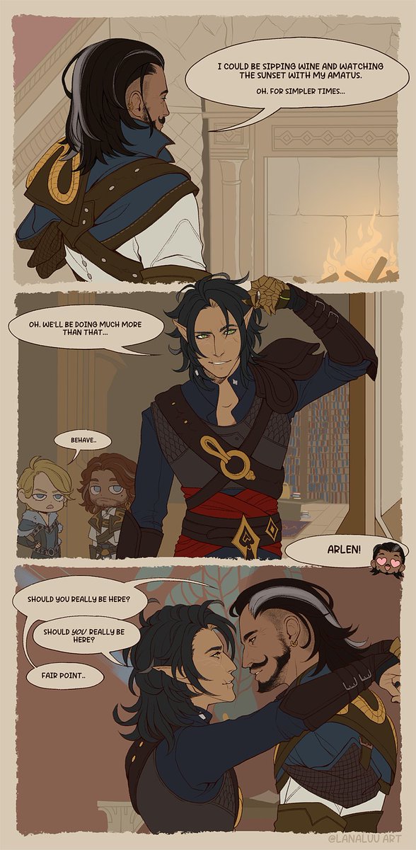 Oh, for simpler times...🍷
#DragonAge #DorianPavus