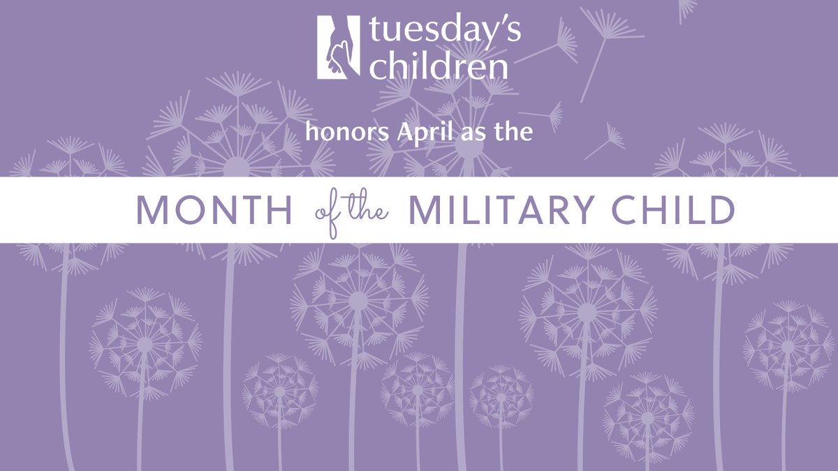 Tuesday's Children is proud to honor the strength and sacrifice of military children this April during Month of the Military Child. These children face unique challenges, and we are here to offer lasting support and healing.  Visit tuesdayschildren.org to learn more. #MOMC