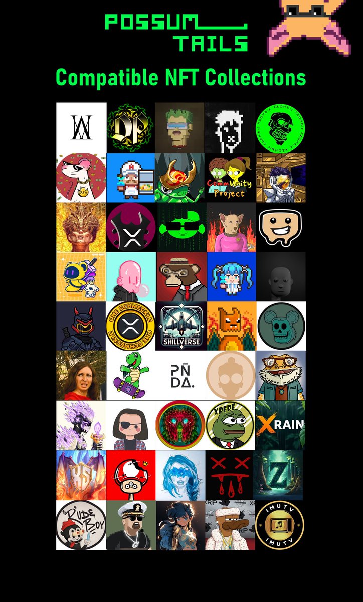 XRPL Awesome Possum (@xrppossum) on Twitter photo Hereโs the list of Projects ๐
<a href="/0xASMedia/">Anti-Social Media โฒ</a> <a href="/DigitalPalm/">DigitalPalm MINTING on XRP.CAFE</a> <a href="/XRPJunkies/">Junkies | The Junkiverse</a> <a href="/xrplzombie/">XZombie & GRUMPYZ</a> <a href="/ArtyFartyAnimal/">ArtyFartyAnimalsNFT</a> <a href="/AzzerpardisXRPL/">๐พ๐๐๐ ๐๐ค๐ฃ๐ฎ ๐จโ๐ณ</a> <a href="/BeetleXRPL/">BeetleX</a> <a href="/C0mmUnityXRPL/">CommUnity Project</a> <a href="/DaimyoXRPL/">DaimyลsXRPL</a> <a href="/dfart2287/">Dale</a> <a href="/DoubleTreble589/">Double Treble.XRP</a> <a href="/goFYEO/">FYEO</a> <a href="/HadaNFT/">HadaNFT</a> <a href="/letseffinggo/">Let's Effing Go!</a> <a href="/XMONKEEMONKEE/">MONKEE MONKEE</a> <a href="/monochakra/">monoXRP</a> <a href="/ApeRowboatClub/">Pixel Ape Rowboat Club (PARC)</a> <a href="/PNKsdigital/">PNKs.</a> Hereโs the list of Projects ๐
<a href="/0xASMedia/">Anti-Social Media โฒ</a> <a href="/DigitalPalm/">DigitalPalm MINTING on XRP.CAFE</a> <a href="/XRPJunkies/">Junkies | The Junkiverse</a> <a href="/xrplzombie/">XZombie & GRUMPYZ</a> <a href="/ArtyFartyAnimal/">ArtyFartyAnimalsNFT</a> <a href="/AzzerpardisXRPL/">๐พ๐๐๐ ๐๐ค๐ฃ๐ฎ ๐จโ๐ณ</a> <a href="/BeetleXRPL/">BeetleX</a> <a href="/C0mmUnityXRPL/">CommUnity Project</a> <a href="/DaimyoXRPL/">DaimyลsXRPL</a> <a href="/dfart2287/">Dale</a> <a href="/DoubleTreble589/">Double Treble.XRP</a> <a href="/goFYEO/">FYEO</a> <a href="/HadaNFT/">HadaNFT</a> <a href="/letseffinggo/">Let's Effing Go!</a> <a href="/XMONKEEMONKEE/">MONKEE MONKEE</a> <a href="/monochakra/">monoXRP</a> <a href="/ApeRowboatClub/">Pixel Ape Rowboat Club (PARC)</a> <a href="/PNKsdigital/">PNKs.</a>