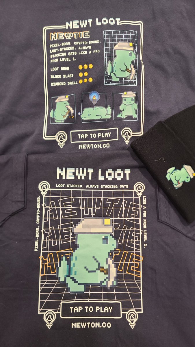 csubi67's tweet photo. Stacking SATS slinging sick slick swag! 💙  @newton_crypto https://t.co/T2GswdO97R
