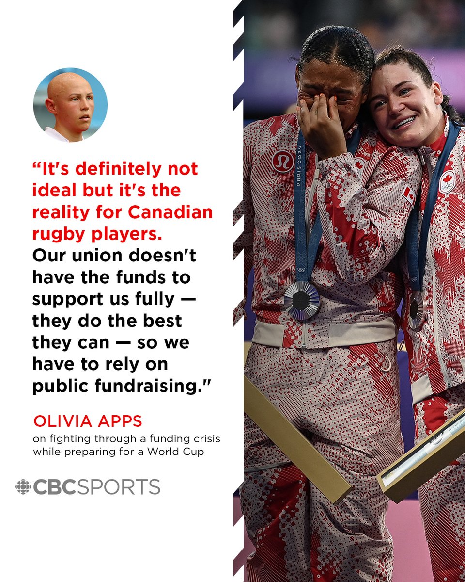 The Canadian women's rugby team, ranked 2nd in the world, has started a crowdfunding campaign to help with training

<a href="/_shireenahmed_/">shireenahmed.bsky.social</a> has the story: cbc.ca/1.7504931