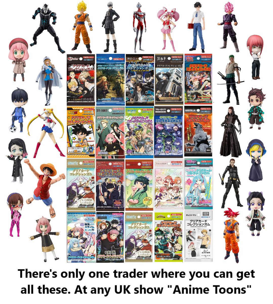 Anime_Toons's tweet image. The only UK trader at show, with all this stock. #animeuk #anime #animefans #ukcosplay #cosplayer #cosplay #mcmcomiccon #monopolyevents1
