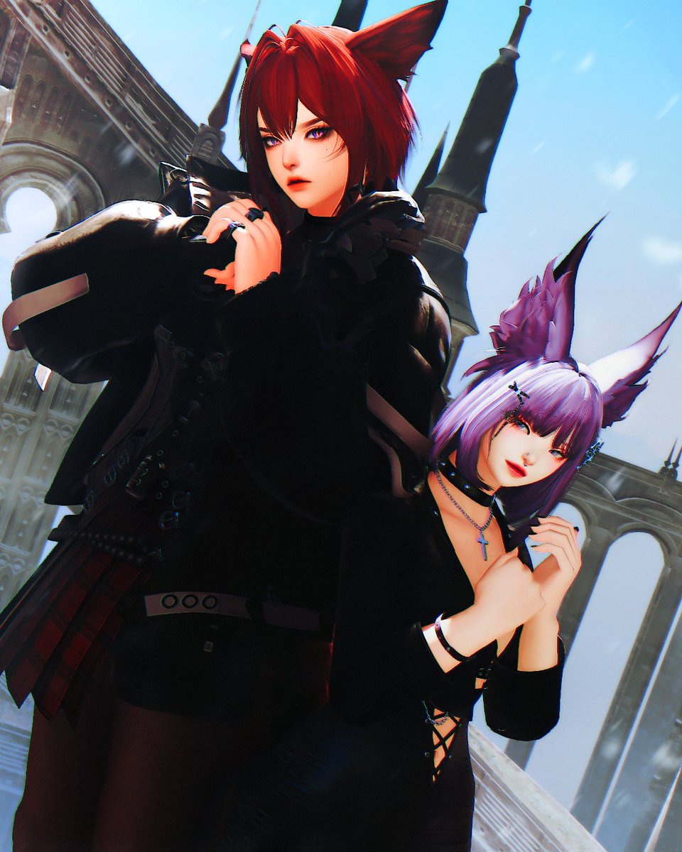Violet_Sights's tweet photo. Always safe. w/ @SWolfFFXIV https://t.co/eKUaLltjaU