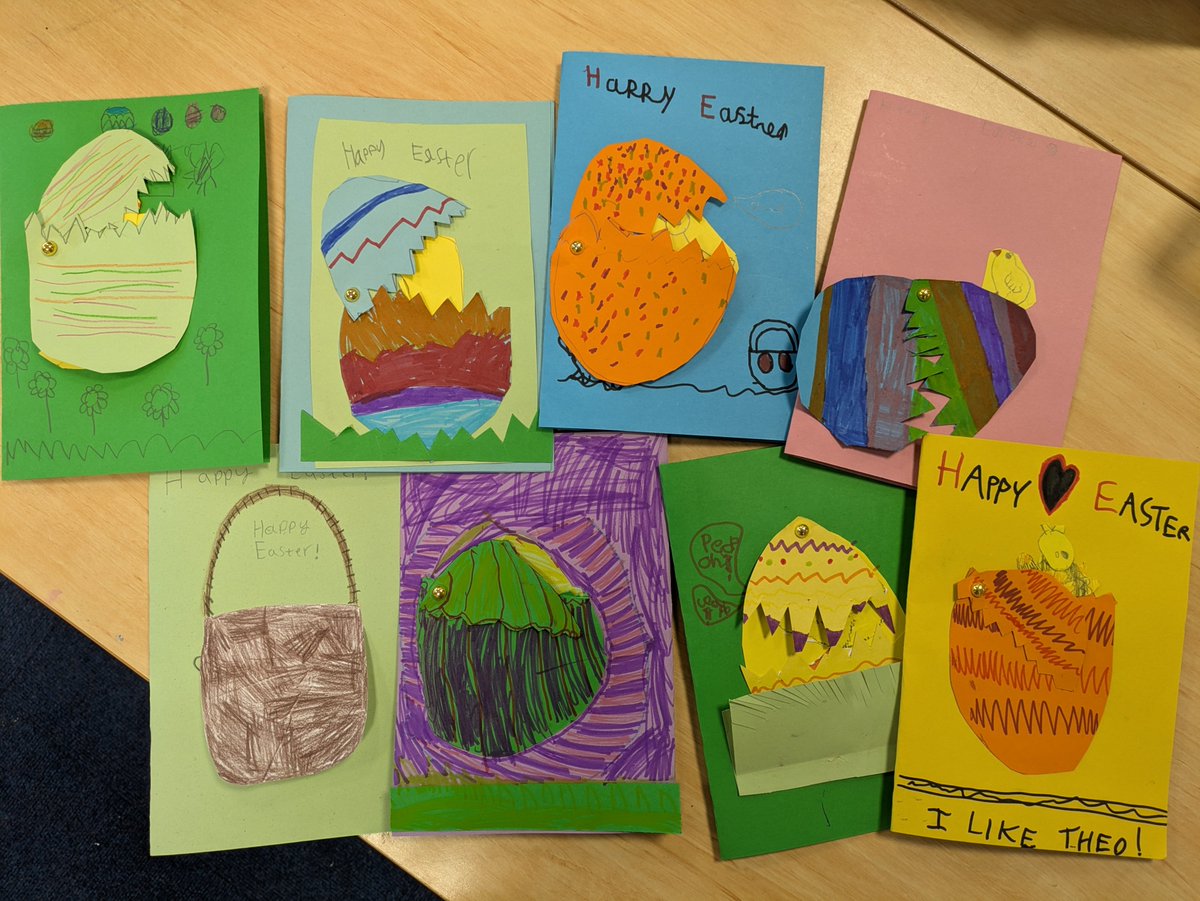 Year1WLPS1's tweet photo. Look at some of the lovely Easter cards and baskets we have made!
@WheelersLanePri https://t.co/42WKl62wW6