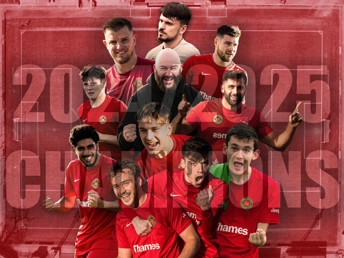 🔴🏆 CHAMPIONS! 🥳 🏆🟢

Following Westside’s draw with Brook House this evening we’re officially Combined Counties League Div 1 Champions!!

Huge congrats to Matt, his management team and all the players, for an incredible achievement!