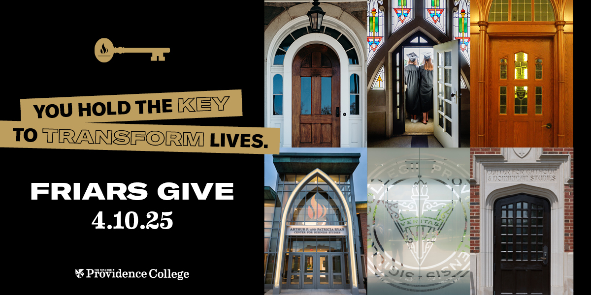 PC_Alumni's tweet photo. Tomorrow, the entire @ProvidenceCol community comes together to empower our students. And your gift is the key to making it all possible. π
All #FriarsGive gifts are matched dollar for dollar up to $1 million. Join the movement on Thursday, April 10: https://t.co/i2jkLFRpmo https://t.co/itEytTlxuc