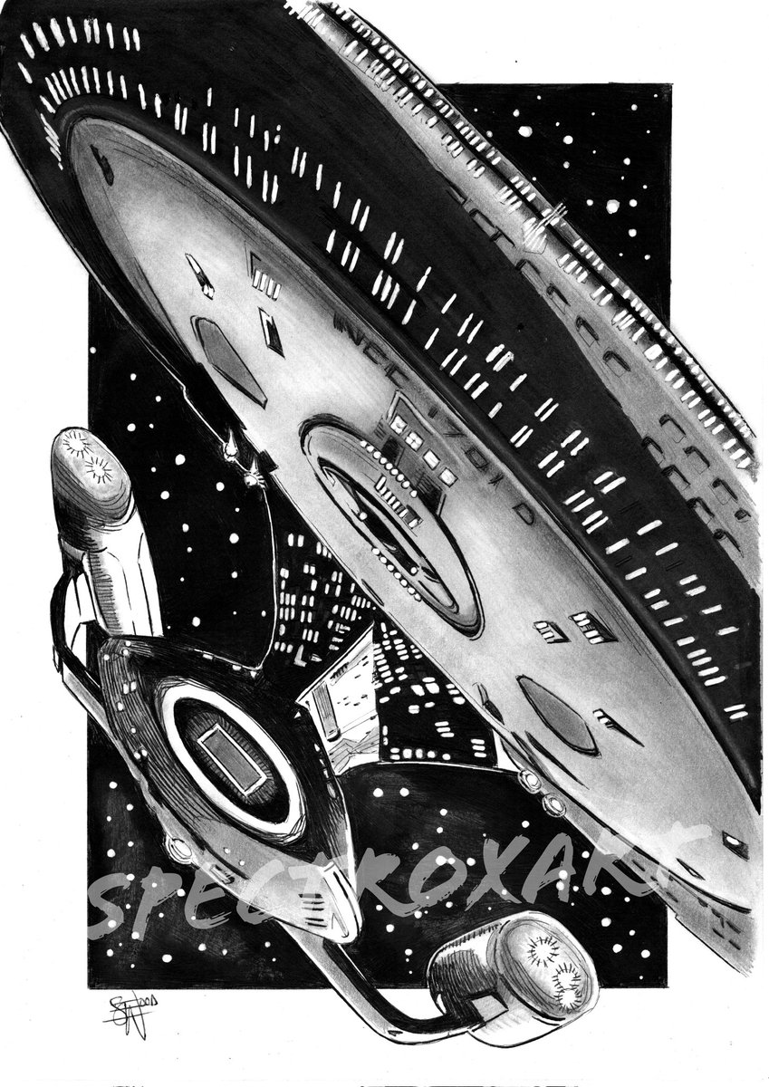 NCC1701D USS ENTERPRISE (Star Trek: The Next Generation).

#startrek #startrekthenextgeneration #NCC1701D #ussenterprise #penandink #artcommission 

A4 Ball-Point Pen &amp; Pencil (plus a bit of sharpie &amp; posca).

Original art &amp; prints available.

ebay.co.uk/usr/spectroxart
