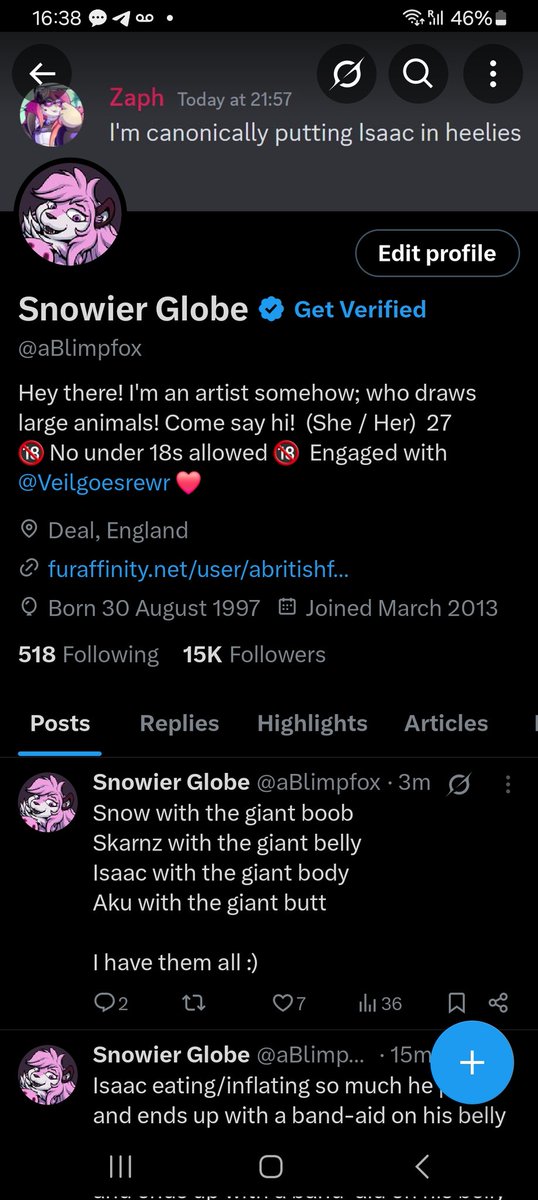 Follow on Bsky at "ablimpfox.bsky.social" tweet media