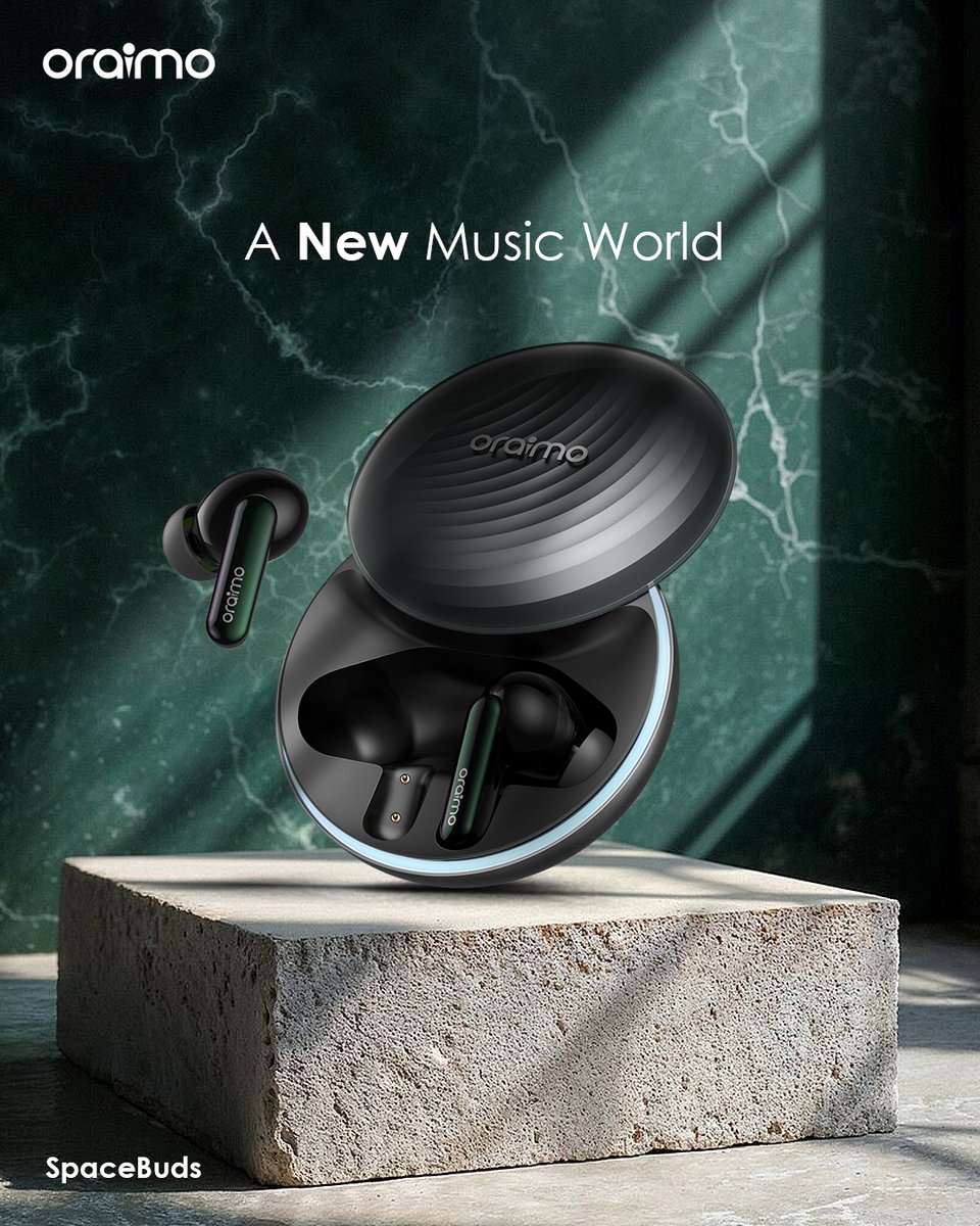 oraimo_ghana's tweet photo. A new world is here๐คฉ
Discover a new world where unbelievably rich sound is not a luxury, itโs a way of life. The #oraimoSpaceBuds give you this life.
#Keepexploringwithoraimo #oraimo #keepexploring #oraimoghana #oraimospacebuds #spacebuds #spacepods #earbuds #airpods #earpods https://t.co/xHnyg6RmRJ