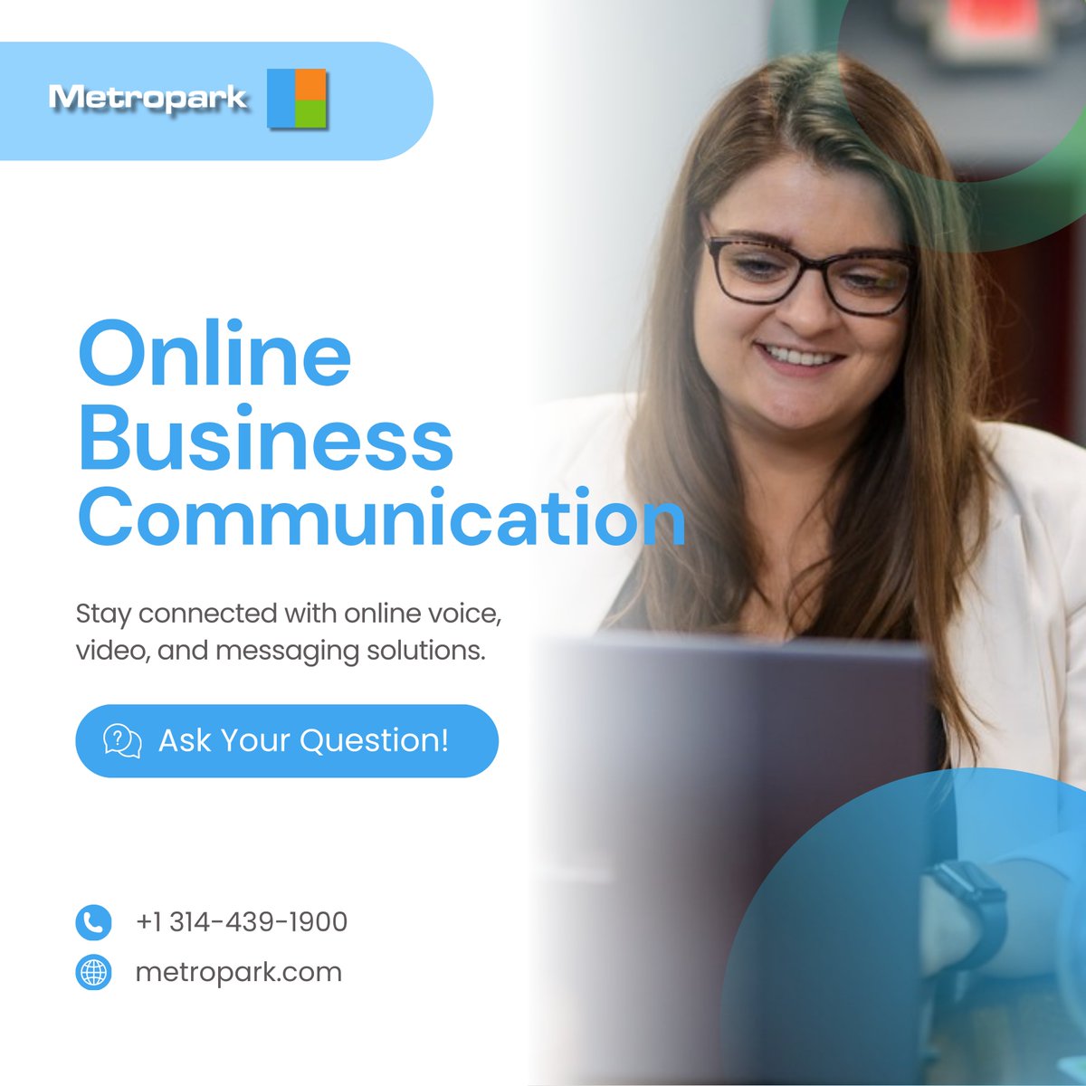 metroparkcomm's tweet photo. Online Business Communication — Simplified📞

Say goodbye to missed calls, clunky systems, and unreliable setups.

With Metropark Communications, you get to power-up your business communication from anywhere. https://t.co/dccv62SMkh