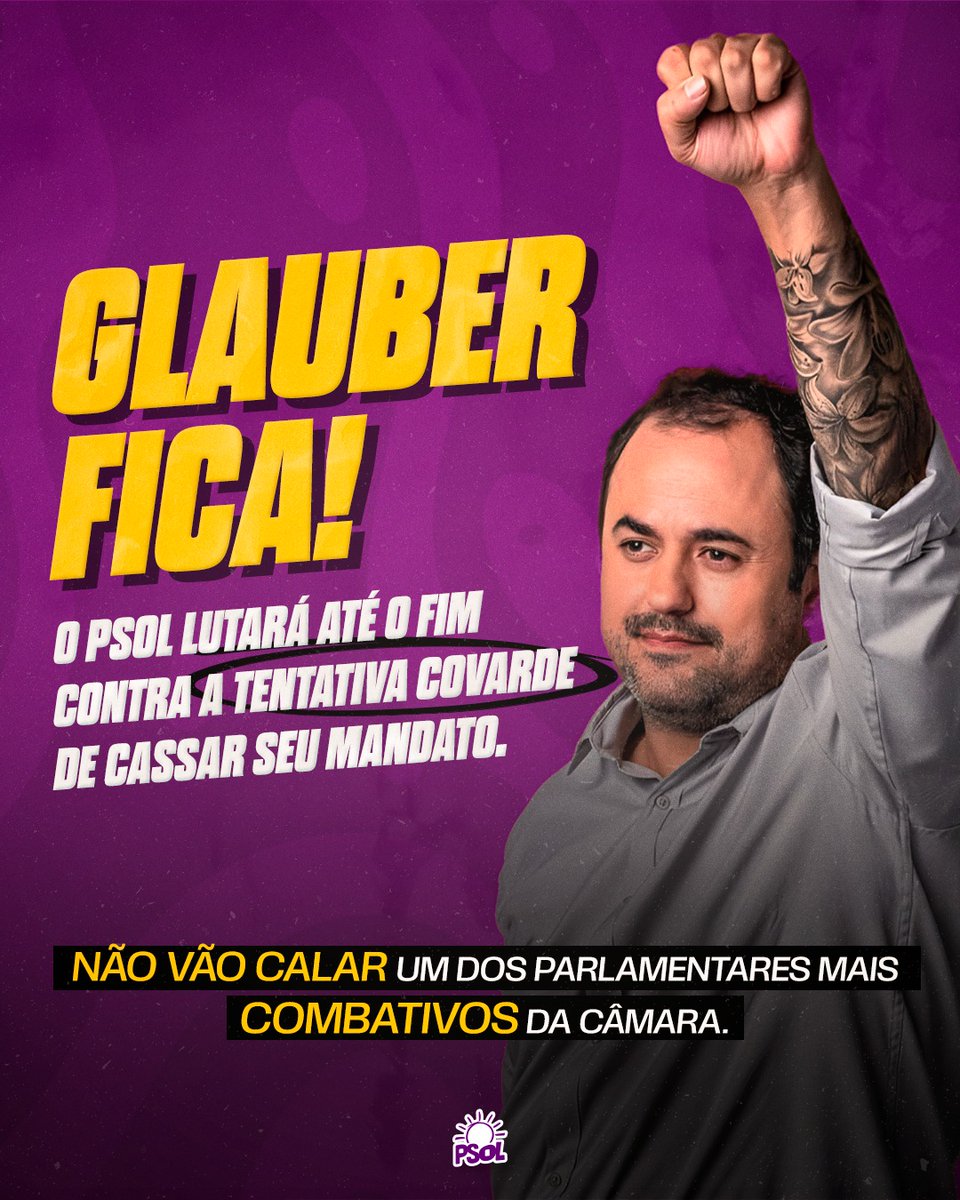 FORÇA, GLAUBER BRAGA!