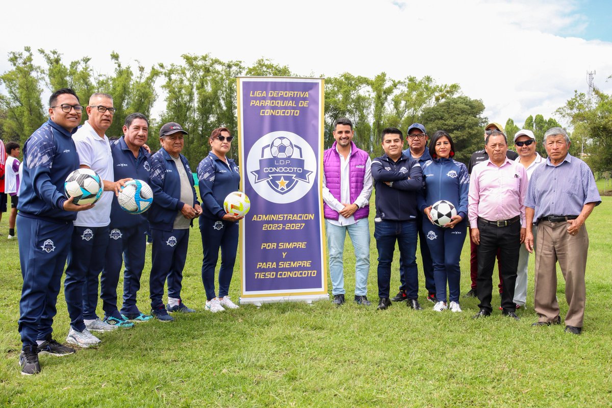 ¡Seguimos activando el deporte en cada rincón! ⚽ 

El ministro <a href="/JDJimenezV/">Jose David Jimenez</a> entregó implementos a la Liga Parroquial de Conocoto para potenciar el juego, la comunidad y los sueños. 

¡Esto es #ElNuevoEcuador en acción! 🇪🇨