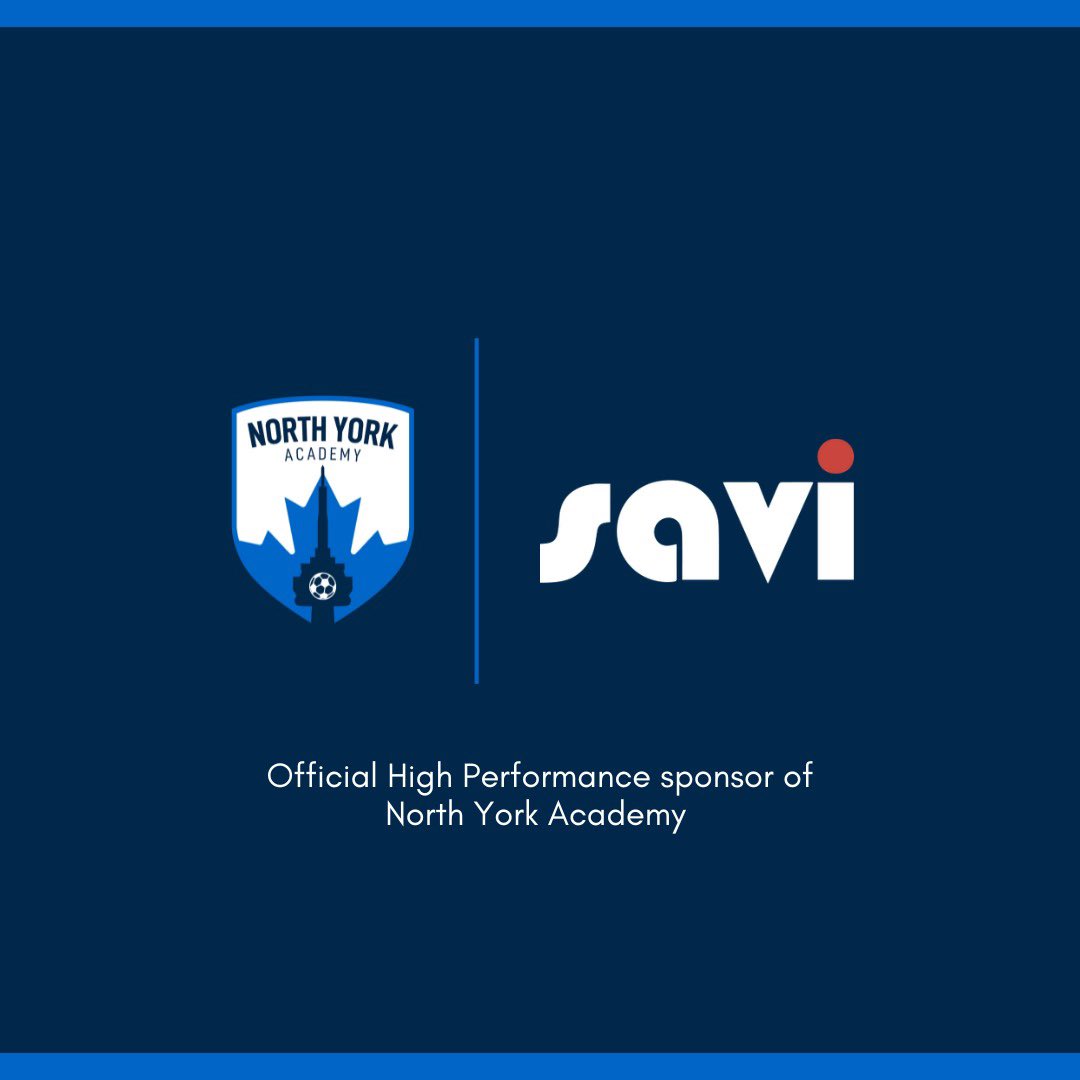 northyorka's tweet photo. We are proud to announce Savi as a High Performance sponsor.

Thank you Savi for your support towards NYA, the community and soccer in Toronto. https://t.co/Z3MohyeVMF