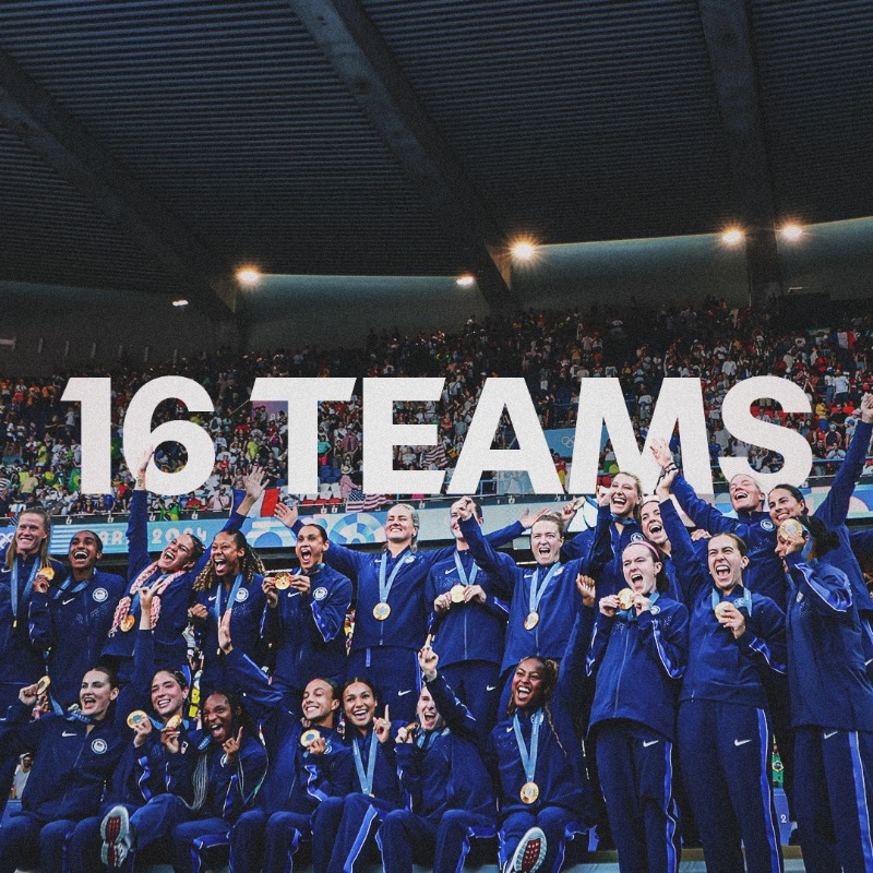 FIFAWWC's tweet photo. More nations, more passion! 

The Women’s Olympic Football Tournament expands to 16 teams! 🙌