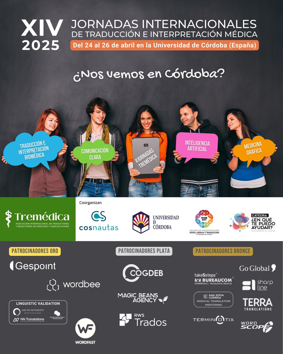 😬 ¡Queda nada para reencontrarnos!

Regístrate antes del 21 de abril en tremedica.org/jornada/cordob…

✌🏽Formato híbrido
🎥 Grabaciones disponibles durante 3️⃣0️⃣ días
Más de 4️⃣0️⃣ ponentes
2️⃣2️⃣ ponentes invitados
Más de 3️⃣5️⃣ presentaciones y talleres
🎉  Sorteos, festejos y mucho más.