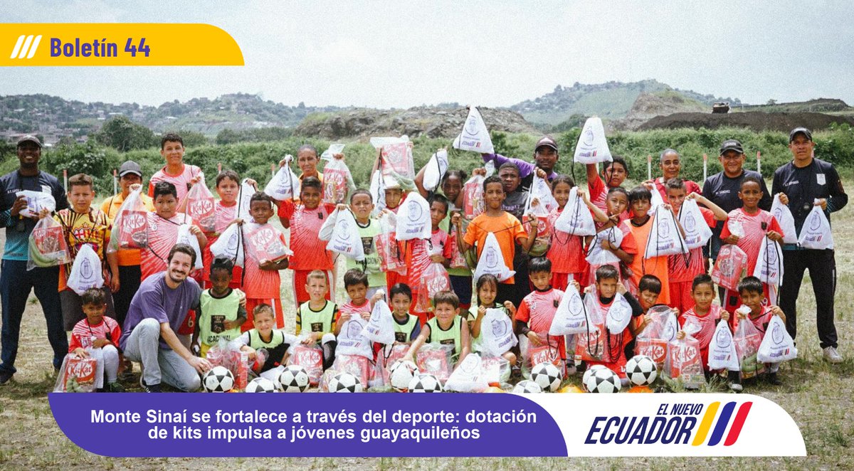 [BOLETÍN]    

Monte Sinaí se fortalece a través del deporte: dotación de kits impulsa a jóvenes guayaquileños

Conoce más aquí➡️ bit.ly/3GdUUhg

#ElNuevoEcuador