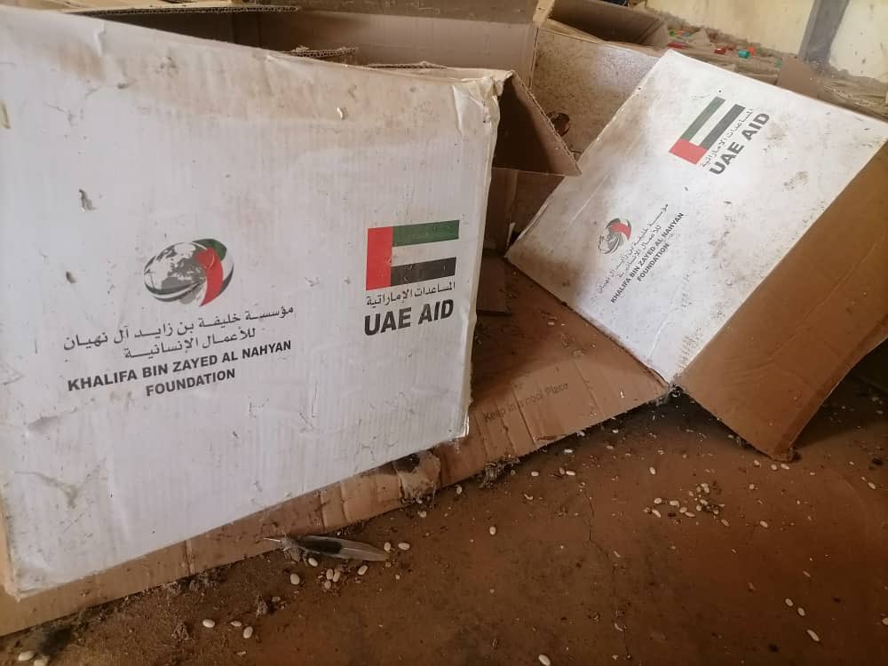 ammarmahmoud's tweet photo. Medical and food supplies originating from the United Arab Emirates were discovered by the Sudanese army inside Taybah camp—recently liberated from the RSF militia. Once a key military stronghold, the camp had served as a strategic base for the RSF https://t.co/a91DBQYftu