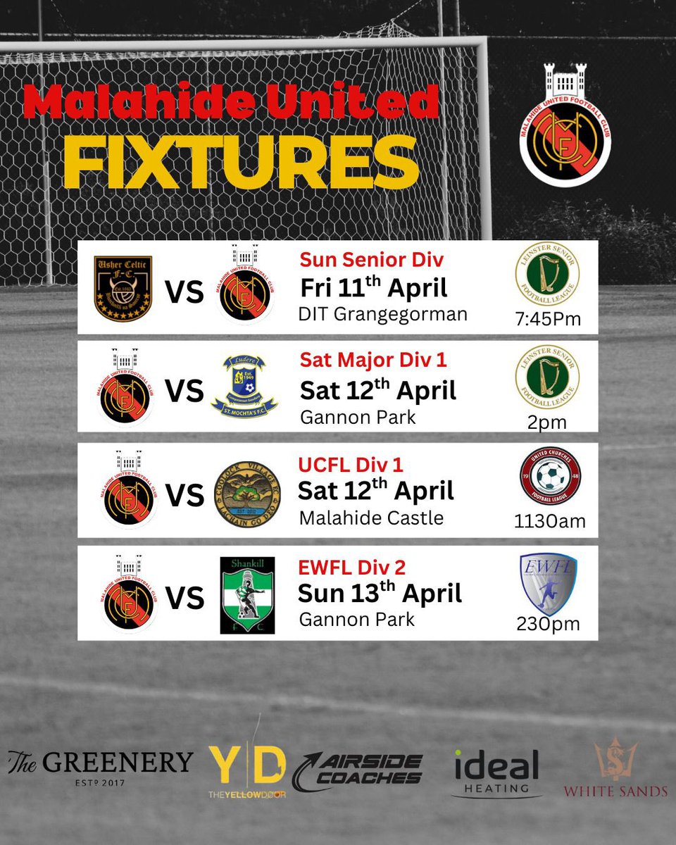 A big weekend of league games this weekend for our senior teams.

Make sure to get down and support the teams across the weekend 🔴⚫️

<a href="/AlQuinn2015/">LSL Live Update’s</a> <a href="/UCFL_/">United Churches Football League</a>