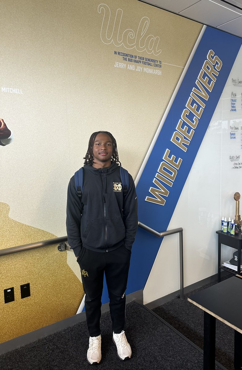 LarellParker's tweet photo. I had an amazing time visiting @UCLAFootball. Big thanks to @DeShaunFoster26 @CoachToler and @toddycenteio for giving me insight on what it means to be a Bruin.
#b13ssed #studentath13te https://t.co/TabEwzizAV