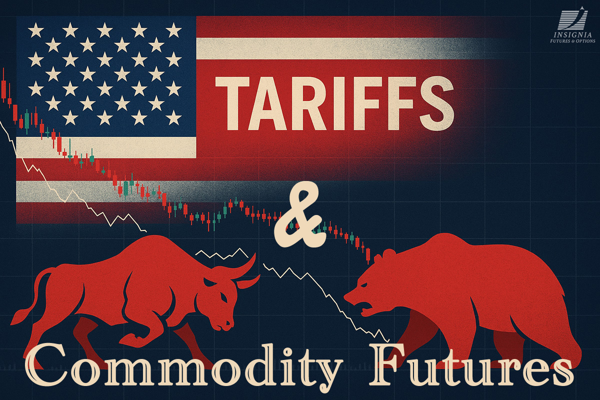 InsigniaFutures's tweet image. How do tariffs impact #commodityfutures?
From soybeans to crude oil, markets react fast to trade news.
Learn how futures traders may navigate policy-driven volatility &amp;amp; why risk management is critical during news-driven volatility.
📘 Read our blog: insigniafutures.com/how-tariff-pol…
