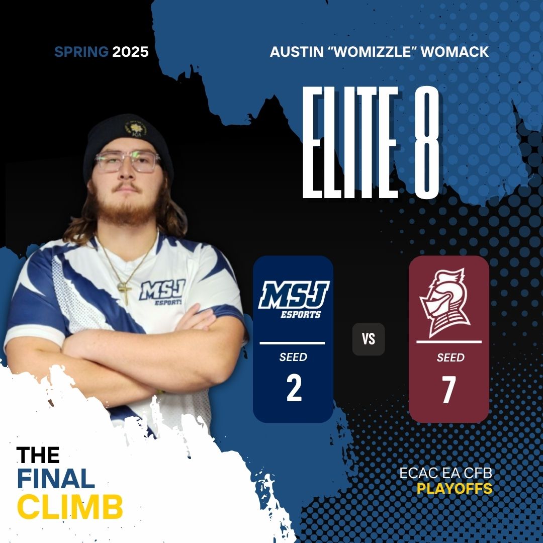 ELITE 8 MATCHUP TONIGHT!

Austin <a href="/Womizzle_/">Womack🍔</a> has his first of TWO Elite 8 matchups this week tonight at 8pm!

Catch him on twitch.tv/womizzle_

#Elite8 #playoffs #ecac #TheFinalClimb #MountUp
