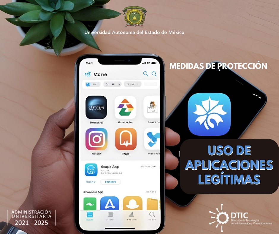 DTIC_UAEMex's tweet image. Aplicaciones legítimas. Las aplicaciones para dispositivos móviles deben ser descargadas, únicamente, desde la tienda oficial. 
#ProtegeTuInformación
#MetaRed
#SomosUAEMéx