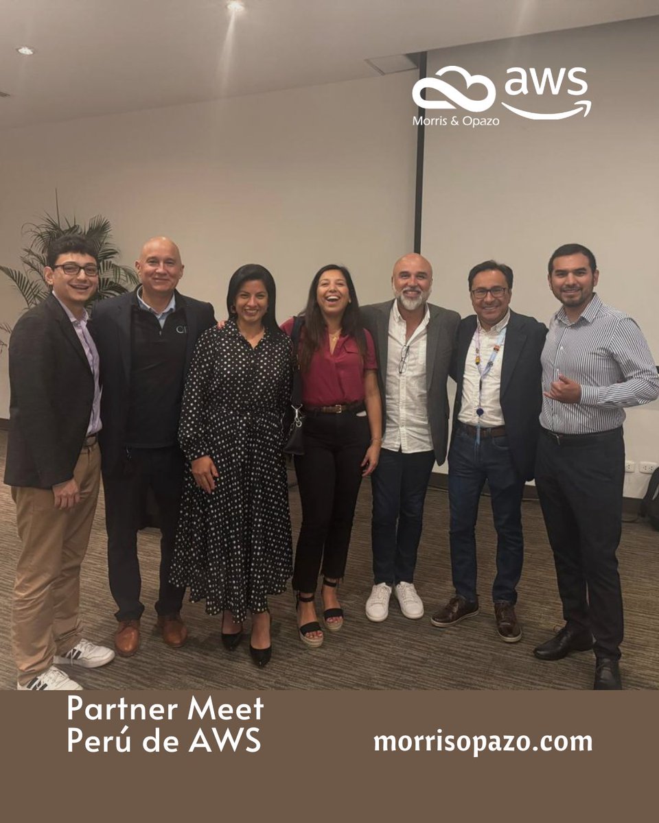 #EnFotos 📷 | En Morris &amp; Opazo tuvimos el honor de participar en el Partner Meet Perú de AWS, un encuentro enriquecedor con los principales partners del país, liderado por Karla Wong, Country Manager de AWS en Perú, Bolivia y Ecuador.