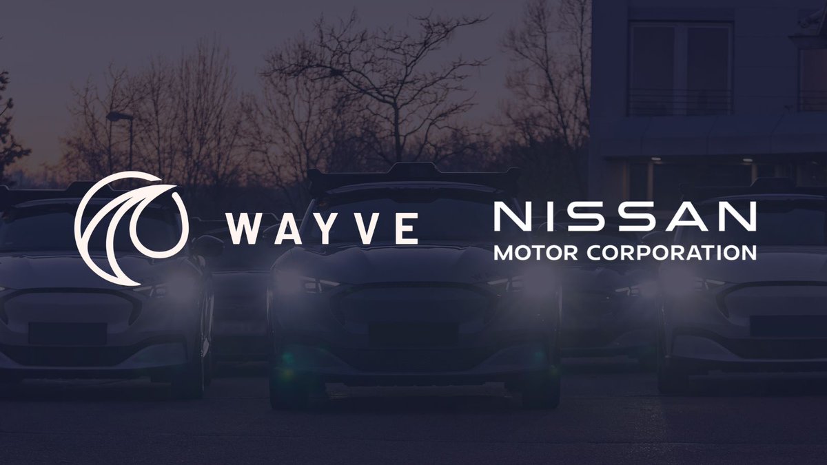 Big news! <a href="/NissanMotor/">Nissan Motor</a> will launch its next-gen ProPILOT autonomous driving technology in FY2027, powered by Wayve AI Driver. Together, we’re excited to set a new standard in autonomous driving with embodied AI and advanced collision avoidance. The road ahead is AI-driven. 🚘🤖🚀
