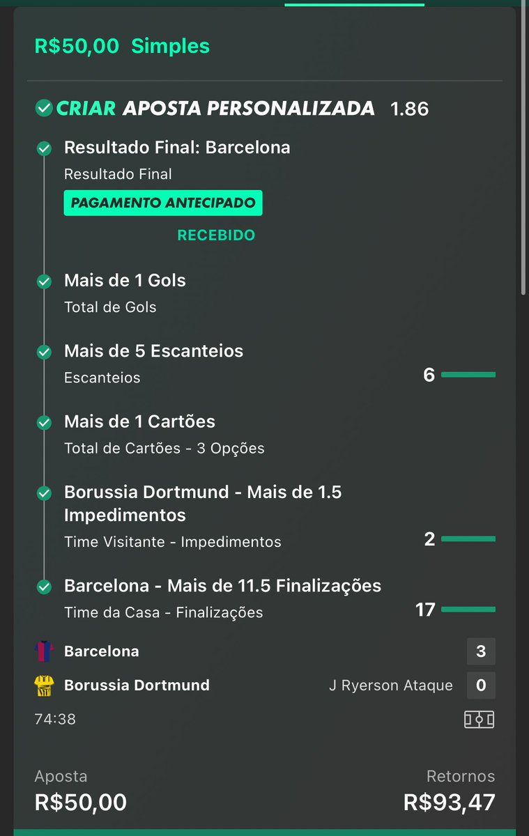 QUEBRANDO ODDS👊🏼 tweet media