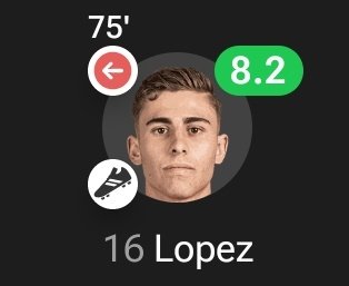 EliLeezayy's tweet image. Fermin Lopez masterclass on the same week De Bruyne announced his departure from City.
You can't make this up.