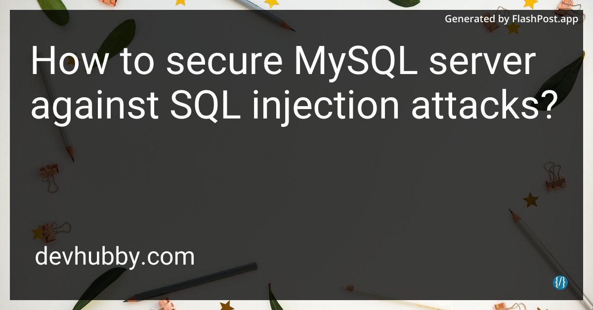devhubbycom's tweet image. How do I make my server go full ninja against SQL injection attacks? It&apos;s time to stealth up!

Source: devhubby.com/thread/how-to-…

#SecurityBestPractices #SQLSecurity #SQLInjection #DevSecOps