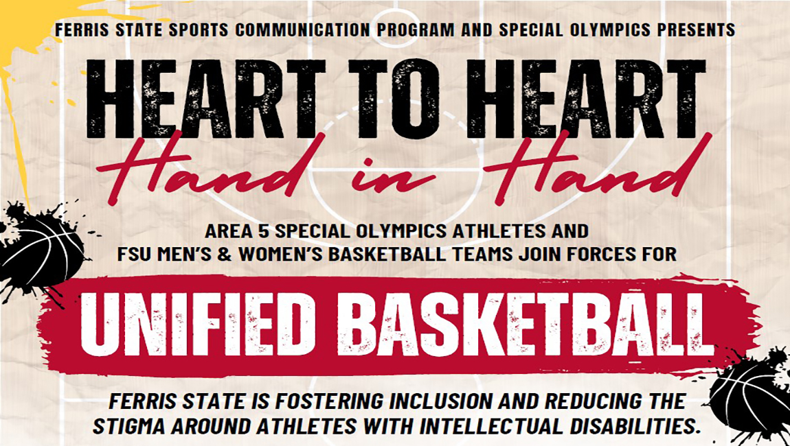 TUESDAY! Ferris State Basketball squads team up for 19th annual Special Olympics benefit game this coming coming Tuesday, April 15, at Wink Arena! Tipoff 7 pm. Help support the Area 5 Special Olympics athletes! tinyurl.com/2bw2p9ep
