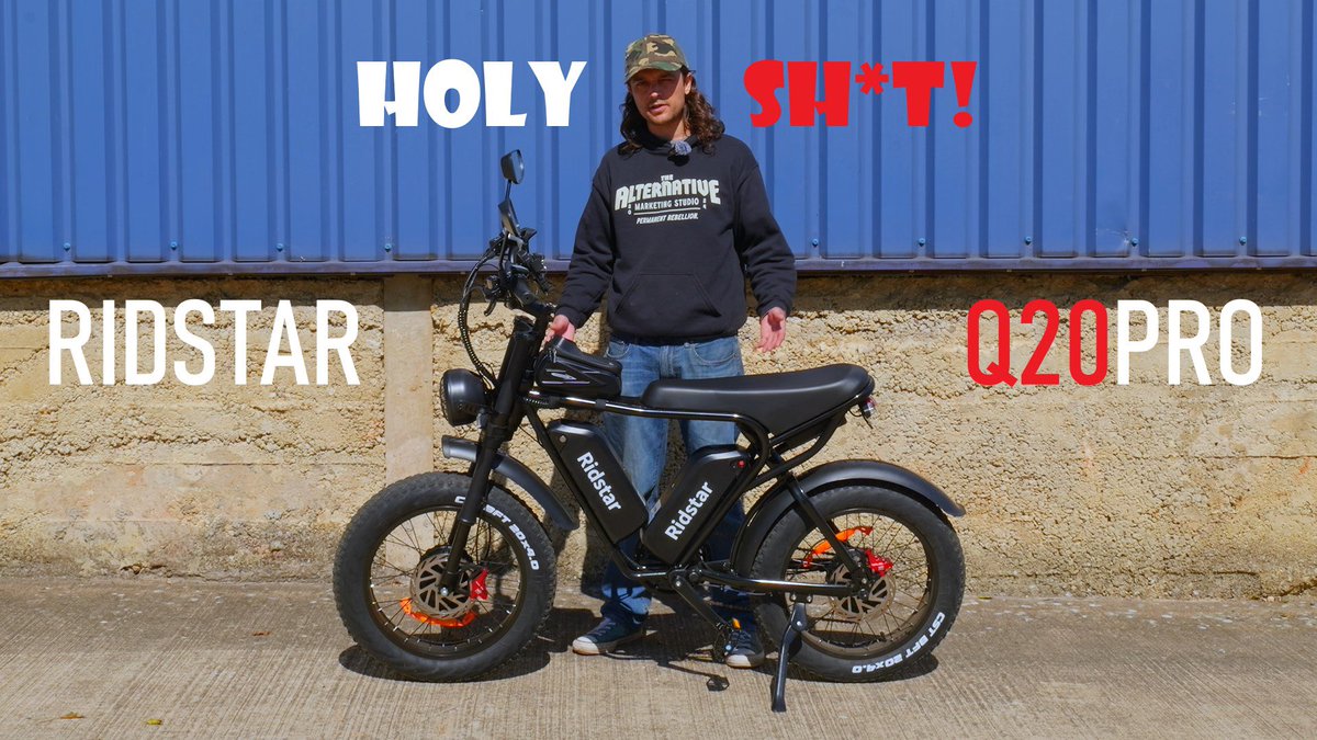 Whilst my YouTube isn’t an e-bike channel, I wanted to make this video for ages! 🚲😅 

Click here: youtu.be/3NgIzTaQYVk?fe… 

#ebike #review #bike #ridstar